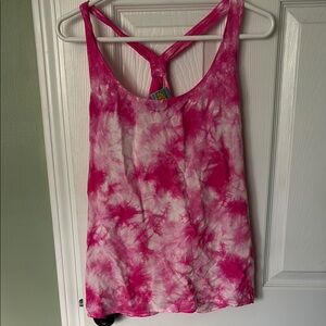 Pink Tie-Dye Tank Top